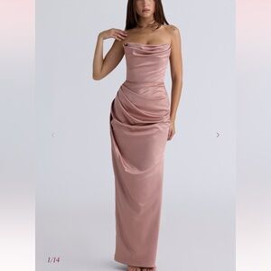 House of CB Blush Strapless Gown